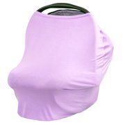 JLIKA Baby Car Seat Canopy Cover and Stretchy Nursing Cover Lavender