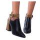 thumbnail image 3 of NECHOLOGY Botas Mujer Adulto Femenino Zapatos Botines mujer Zapatos de , botas Retro transpirables, tacones altos, botas de mujer gruesas para mujer (Brown, 8.5), 3 of 7