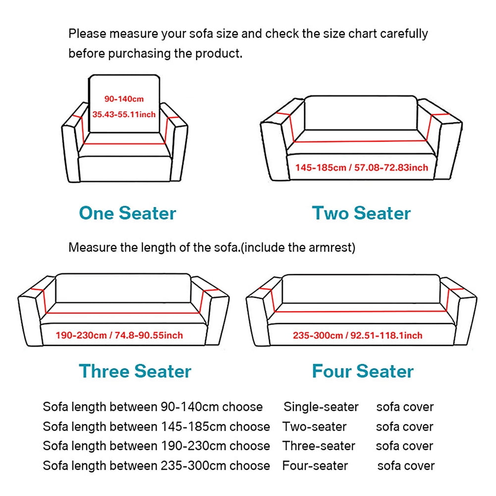 Stretch Single Sofa Slipcover 1 Piece Couch Sofa Cover Furniture Protector 1 Seater Sofa with Elastic Bottom for Kids and Pets,Jacquard Small Checked Pattern Fabric（with Velcro）