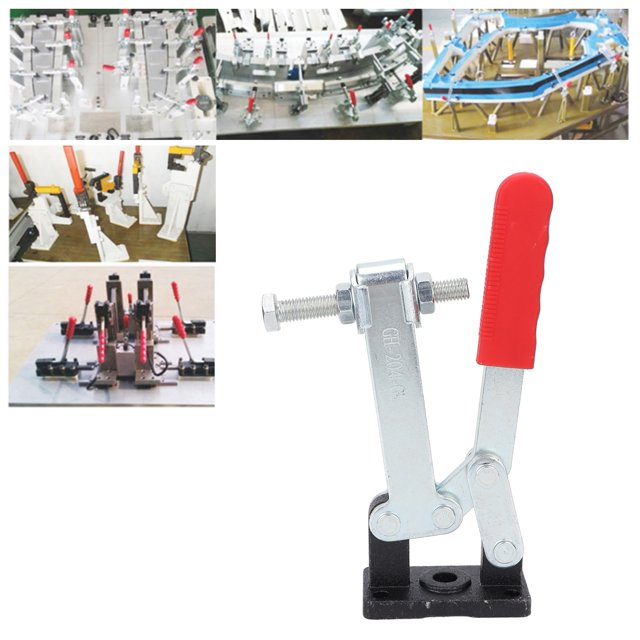 Abrazaderas de palanca de alta resistencia 636 kg/14021 lb abrazadera de palanca de soldadura de liberación rápida abrazadera de acción de empuje para soldadura molde ANGGREK Otros