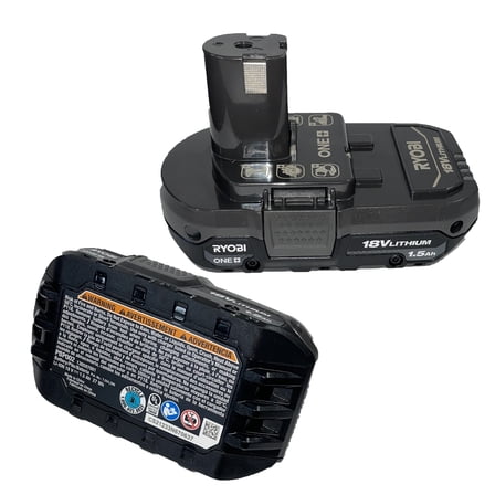Ryobi P100 One 18 Volt 1.5Ah Battery (2 Pack) # 130224054-2PK