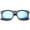 Black / Ice, variant on sunglassLA Unisex Mod Fashion Oversized Bold Frame Flash Mirror Horn Rimmed Sunglasses (Black / Ice) - 61mm