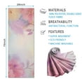 thumbnail image 2 of Colorful Floral Pattern Hot Yoga Mat Towel Non Slip for Hot Yoga - Quick-Drying Yoga Mat Cover with 4 Corner Pockets with Travel Bag - Hot Yoga Towel Non Slip Grip Moisture Wicking Sweat 70"x26", 2 of 6