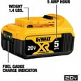thumbnail image 2 of De-Wat 20V MAX 5 Ah Lithium Ion Battery 2-Pack (DCB205-2), 2 of 5