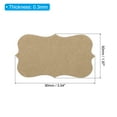 thumbnail image 2 of Uxcell 2" x 3.5" Blank Paper Business Cards Small Index Flash Cards Words Message Note Card Lace, Brown 100 Pack, 2 of 6
