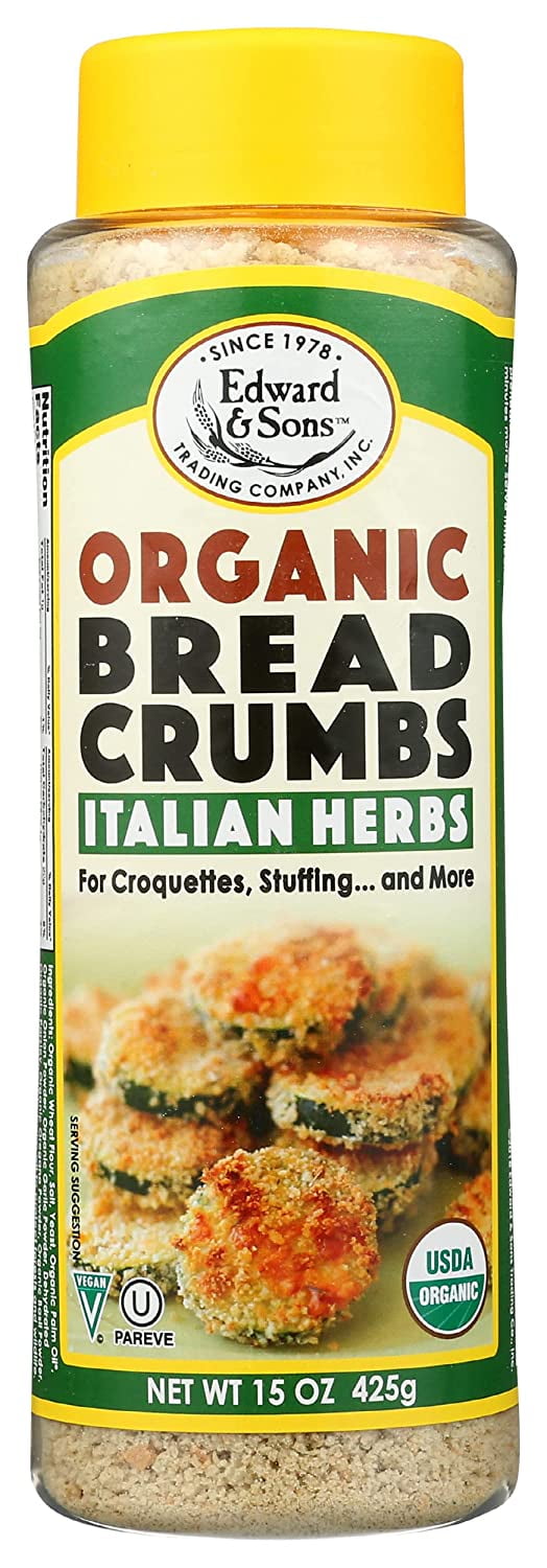 Edward & Sons Organic Breadcrumbs Italian Herb 15 oz Pack of 2