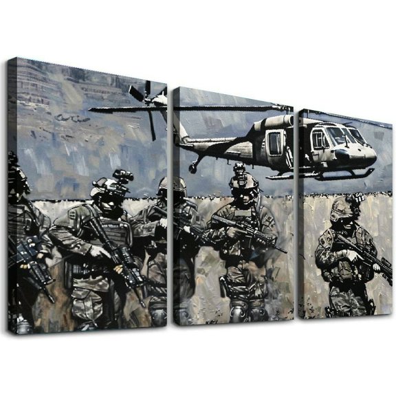 Prints, Military Art, Wall Art Posters Army Ranger Posters, Ca Canvas Painting Wall Art Poster for Bedroom Living Room Decor