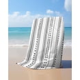 thumbnail image 4 of Boho Black White Modern Stripes Beach Towels Oversized Super Absorbent, Farmhouse Abstract Art Lightweight Bath Towel Quick Dry Sets For Bathroom/Pool/Rv Camping/Beach Play/Gym Room/Picnic 31"x62", 4 of 8