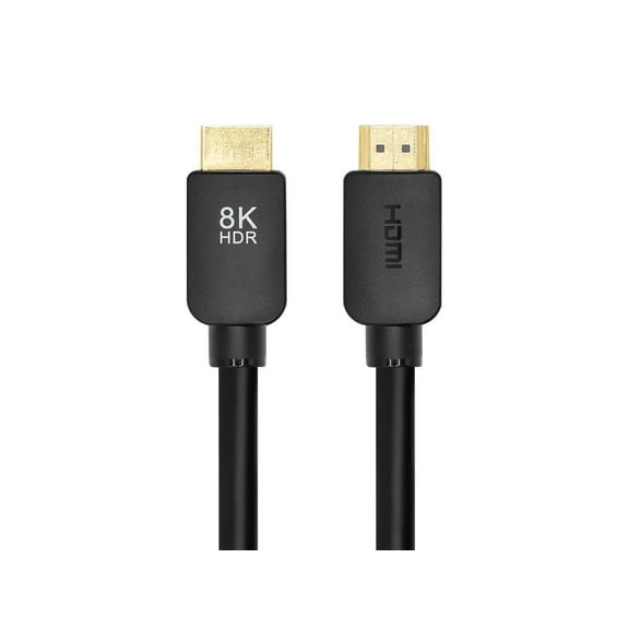 Monoprice Ultra 8K HDMI Cable - 8 Feet - Black | No Logo, High Speed, 8K@60Hz, 48Gbps, Dynamic HDR, eARC, Compatible With PS5 / Xbox Series X & Series S and More