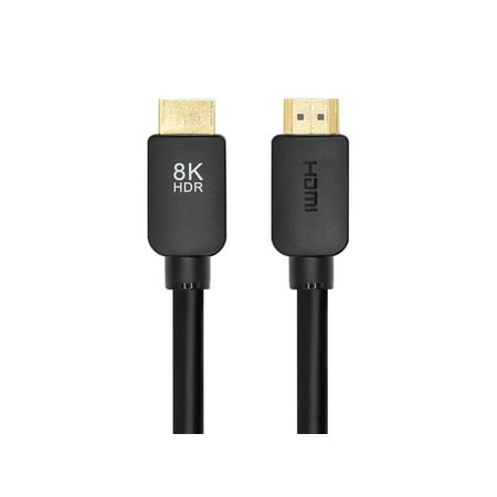 UPC: 0889028163818 | Monoprice Ultra 8K HDMI Cable – 8 Feet – Black | No Logo  High Speed  8K@60Hz  48Gbps  Dynamic HDR  eARC  Compatible With PS5 / Xbox Series X & Series S and More
