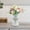 White, variant on Sulaicai Vintage Vase for Flowers Decorative Plant Pots for Table Centerpieces - 6.3'' Small Flower Arrangement Vases for Living Room Home Party Reception Ceremony, 1pcs (Gold)