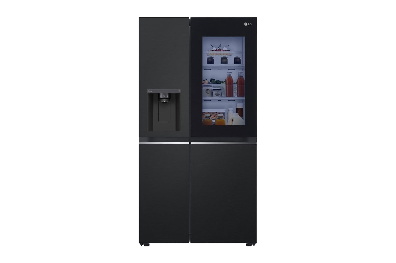 Lg Refrigerador Lg Side By Side Instaview 27 Pies Cúbicos Conectividad Lg Thinq Cleaning Time