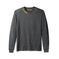 thumbnail image 2 of Daxton Premium New Orleans Men Long Sleeves T Shirt Ultra Soft Medium Weight Cotton, HCharcoal Tee Gold Letters Large, 2 of 3