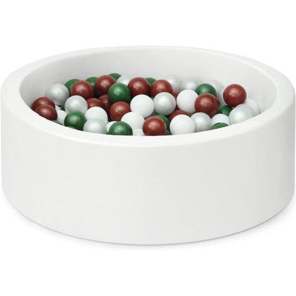 Foam Ball Pit, with 200 Balls Included, Memory Foam Ball Pits for Toddlers Soft Children Round