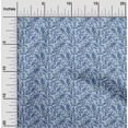 thumbnail image 2 of oneOone Tissu Popeline de Coton Bleu Clair Floral Rétro Tissu pour Robe Tissu Imprimé au Mètre 56 Pouces de Large, 2 of 5