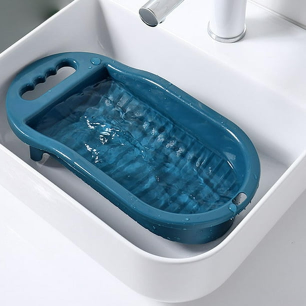 Laundry Wash Basin with Washboard, Washing Clothes Bucket Hand Wash Board  Basin