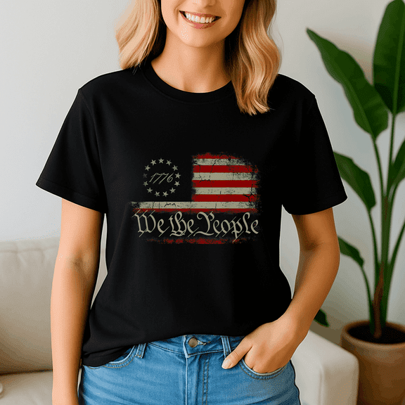 4Th Of July We The People American 1776, Independence Day, Fourth Of July,4 Of July Shirt, Memorial Day Gift, Usa Flag, Fireworks Shirt, Stars And Stripes Tee, Patriotic Tshirt