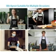 thumbnail image 5 of Funny Dog Lover Gifts Aprons for Women Men with Pockets, Gifts for Dog Mom Dad Owners, Pet Lovers Owners Waterproof Adjustable Bib Apron for Cooking Kitchen Dishwashing BBQ Baking Grill, 5 of 6