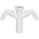 thumbnail image 1 of Drain Waste Trap Pipe Connector 1 1/2" Bsp X 40mm With Double Dishwasher Input, 1 of 1