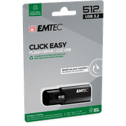 Emtec ECMMD512GB113 USB 3.1 B113 Click Easy 512GB Flash Drive