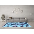 thumbnail image 3 of Ahgly Company Indoor Rectangle Abstract Light Blue Modern Area Rugs, 7' x 9', 3 of 4