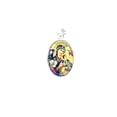 thumbnail image 2 of Our Lady of Perpetual Help Small Oval Pendant w/ Pressed Flowers 18-inch, 2 of 5