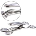 thumbnail image 3 of 50 Set Sewing Hooks And Eye Closures For Bra And Clothes, Silver And Black, 3 Sizes, 3 of 4