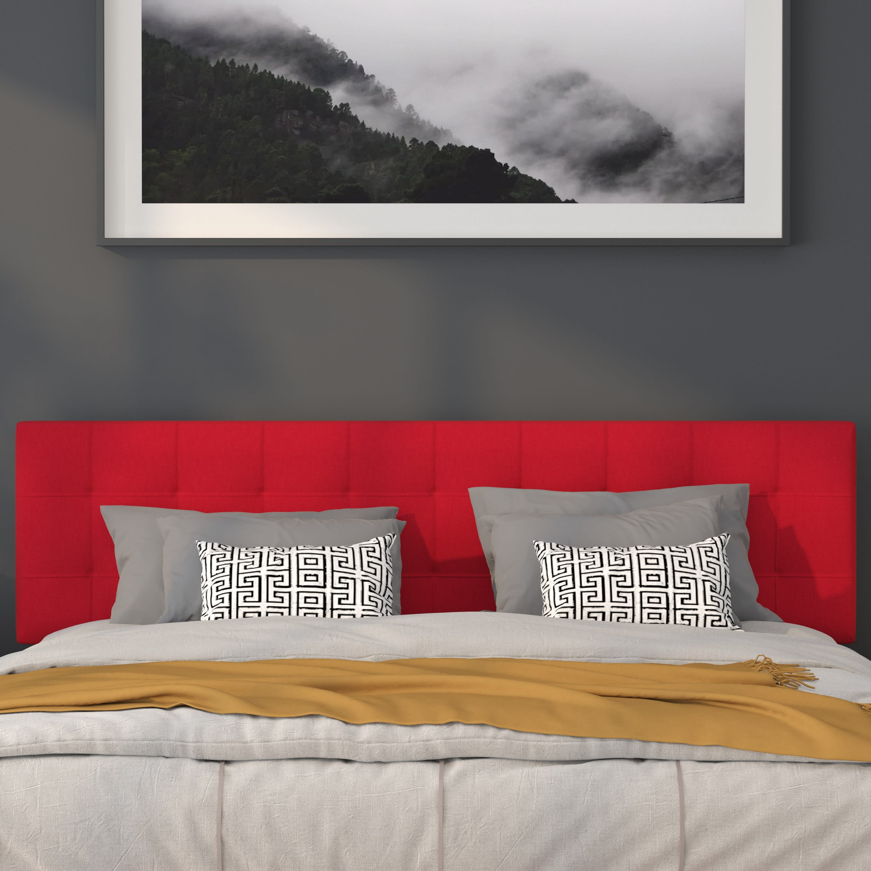 Flash furniture bedford tufted upholstered headboard discount