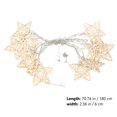 thumbnail image 4 of Guirnalda de luces LED de ratán con forma de estrella, alimentada por batería, para fiestas de cumpleaños, 4 of 6