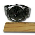 thumbnail image 2 of Superman by DC Comics Men's 25mm Gun Metal Superman Symbol Steel Alloy Wristwatch, Black, 2 of 5