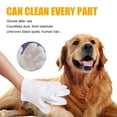 thumbnail image 4 of Pet Disposable Cleaning Gloves - No-Wash Bath Massage Gloves for Cats & Dogs, Waterproof Pet Grooming Supplies, Gentle Cleaning Gloves to Remove Dirt & Odor from Pets, 5.5*7.9in, 4 of 9