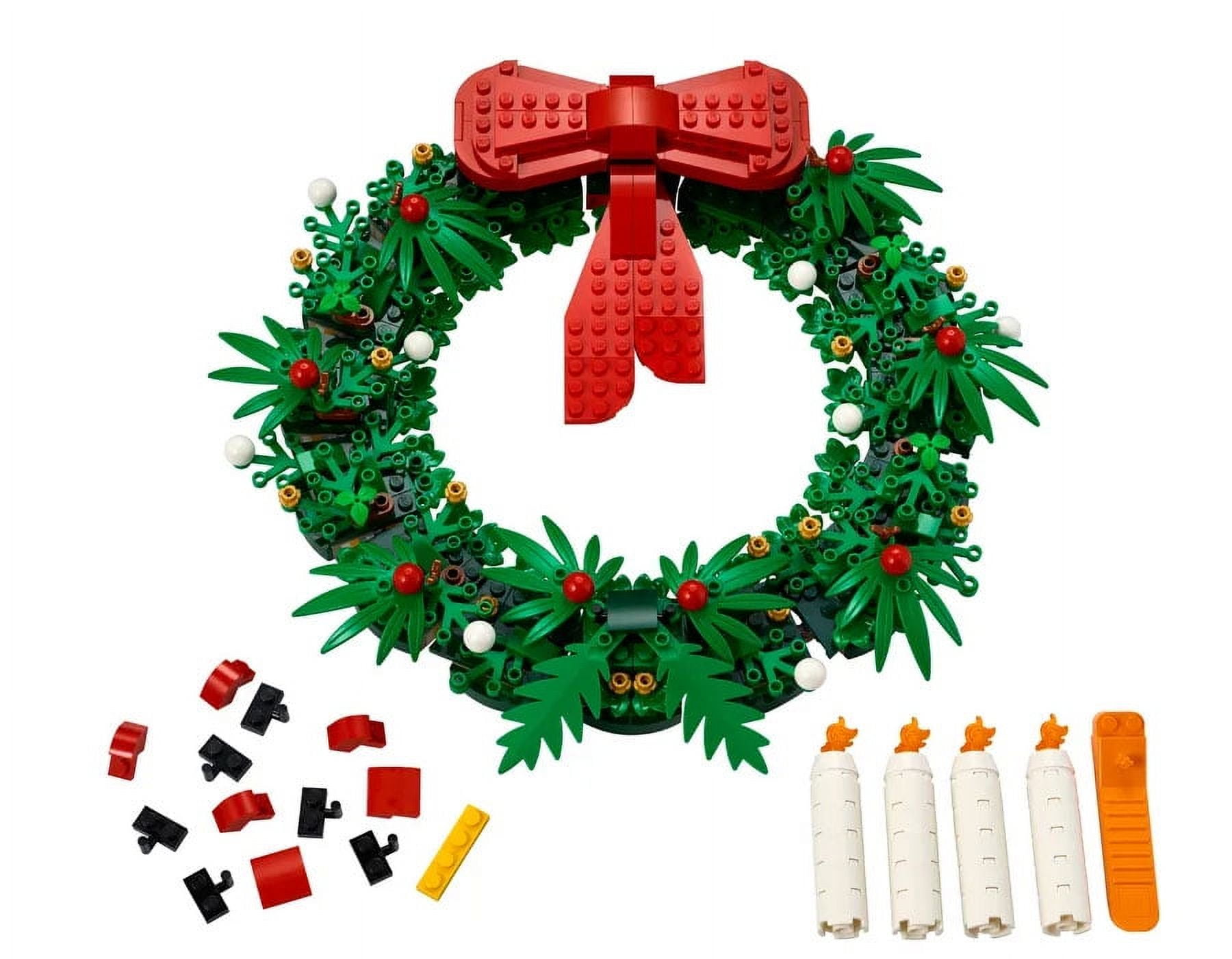 Lego Holiday Bundle, Christmas Tree (40573) and Wreath (40426), 2-in-1 Building Toy Set, (1294 Total Pcs)
