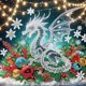 thumbnail image 1 of Kit 5D DIY Con Forma Especial Parcial Dragón Navidad 30x30cm, 1 of 9