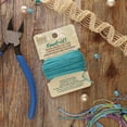 thumbnail image 2 of The Beadsmith Waxed Brazilian Cord – Aqua, 0.7 mm Diameter, Light Wax, 15 Yards (13.7 m), 2 of 8