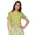 thumbnail image 2 of Moomaya Crop Top And Palazzo Set Party Wear Printed Santoon Ethnic Set For Girl, 2 of 6