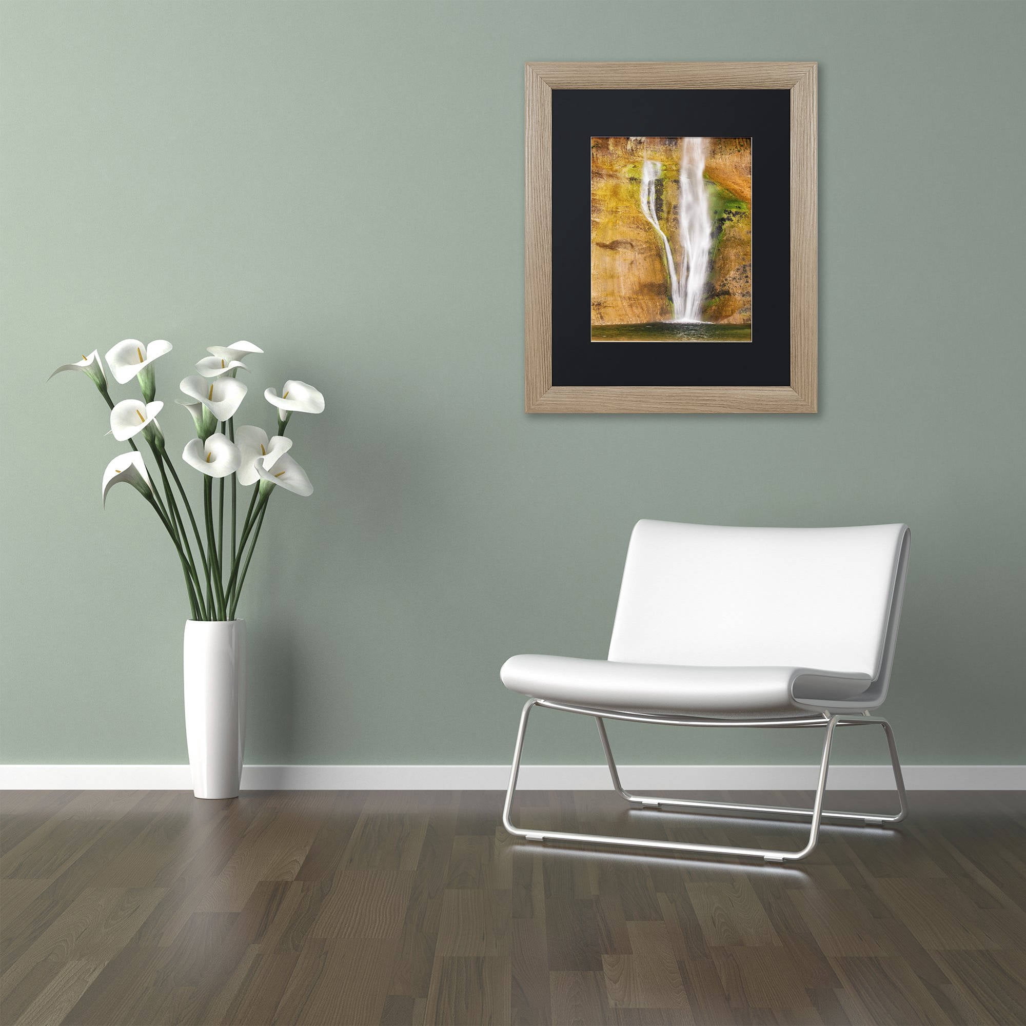 Trademark Fine Art "Ribbons" Canvas Art by Michael Blanchette Photography Black Matte, Birch Frame