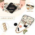 thumbnail image 2 of FORMRS Womens Shoulder Bag with Chain Strap Clutch Purse Cute Tote Handbag, Beige Leaves Plaid, 2 of 7