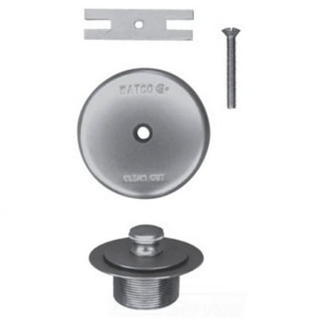 Watco 38080-CP Chrome Push Pull Trim Kit with Single-Hole Overflow Plate