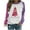 Pink 6, variant on YANHAIGONG Pink Christmas Tree Sweatshirts for Women Long Sleeve Crewneck Sweatshirts Pullover Leopard Tie Dyed Raglan Sleeve Top Christmas Sweatshirts for Women Plus Sizes