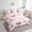 Pink White, variant on 7 Piece Bed in a Bag Twin Size Comforter Set Cartoon Cat Bedding Set,Cartoon Kitten Pet Reversible Bed Set,Love Heart Comforter with Sheet Set,All Season