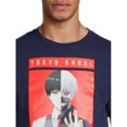thumbnail image 3 of Tokyo Ghoul Men's & Big Men's Graphic Tee Shirt Ken Kaneki, Sizes S-3XL, Mens Tee Shirts, 3 of 5