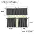 thumbnail image 3 of Rustic Coffee Tool Valance Curtains for Kitchen, Hand Painted Cup Dessert Coffee Beans Grinding Machine Decor Pattern Wood Texture Window Treatments, Drapes for Living Room, 54x18in 1P+27x24in 2P, 3 of 4