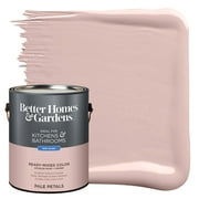 Angle View: Better Homes & Gardens Interior Paint and Primer, Pale Petals / Pink, 1 Gallon, Semi-Gloss