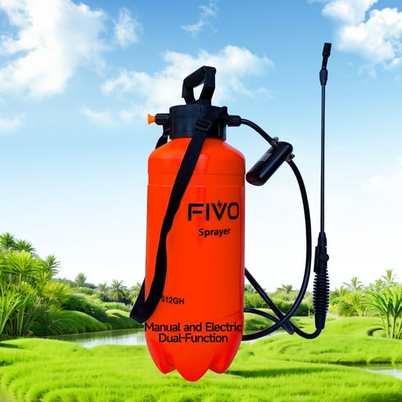 FIVO 2 Gallon Sprayer with Rechargeable Battery Powered Electric Pump for Lawn and Garden