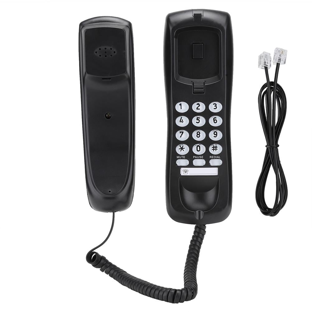 Sonew KXT628 Black for English Wired Desktop Wall Phone Landline