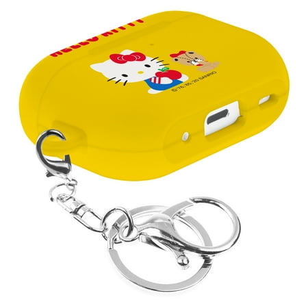 Sanrio AirPods Pro 2 Case Key Ring Keychain Holder Strap Hole Hard AirPods Pro 2nd Generation 2022 Cover - Hello Kitty Teddy Bear