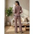 thumbnail image 3 of Conjunto de Suéter y Pantalón Acanalado Diseño Elegante y Versátil para Mujer, 3 of 5