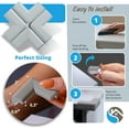 thumbnail image 6 of 8-Pack Corner Protectors Baby Proof, Furniture Corner and Edge Safety Bumpers, Soft Rubber Foam Cushion Covers, 3M Taped Corner Guards, Baby Child Proofing Pads, Table Corner Protectors, Gray, 6 of 9