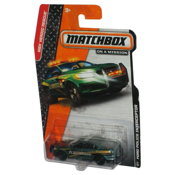 Matchbox MBX Heroic Rescue (2013) On A Mission Ford Police Interceptor Toy Car 87/120