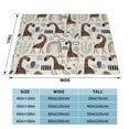thumbnail image 4 of XMXT Flannel Throw Blanket for Couch, Social Giraffe Background Bed Sofa Decor Blankets for Home Bedroom, 40 x 30 inches, 4 of 9
